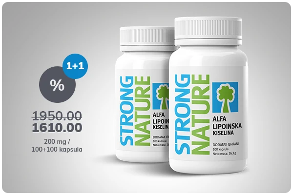 Alfalipoinska kiselina 1+1 (200 mg) -18%