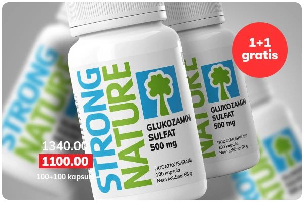 Glukozamin sulfat 1+1 gratis 17%