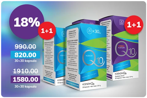 Koenzim Q10 paket 1+1 gratis na popustu