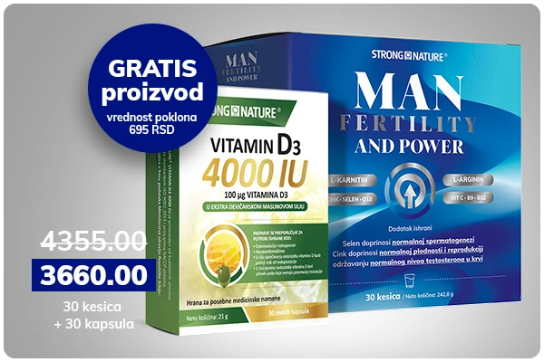 Man fertility and power + GRATIS D3 4000 IU