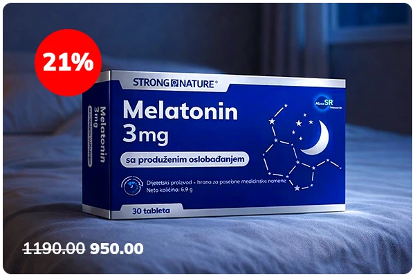 Melatonin 3 mg sa produženim oslobađanjem -21%