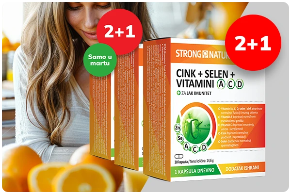 Paket 2+1 GRATIS Cink+Selen+Vitamini ACD