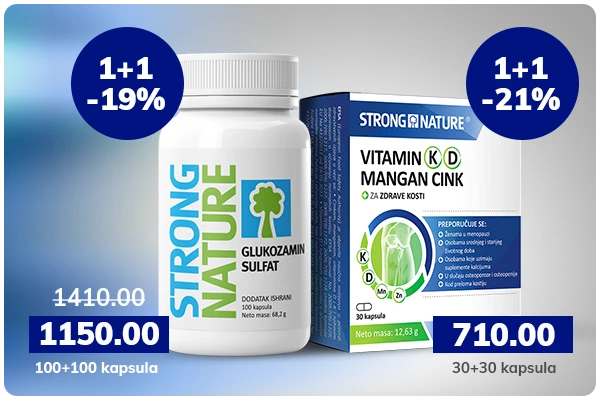 Paketi 1+1 gratis za zdrave kosti i zglobove
