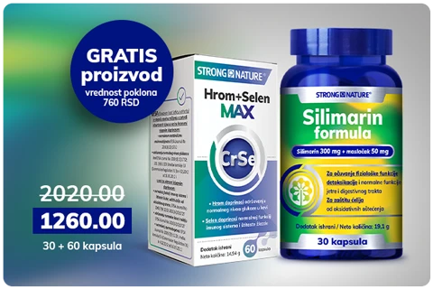 Silimarin formula + GRATIS Hrom+Selen MAX