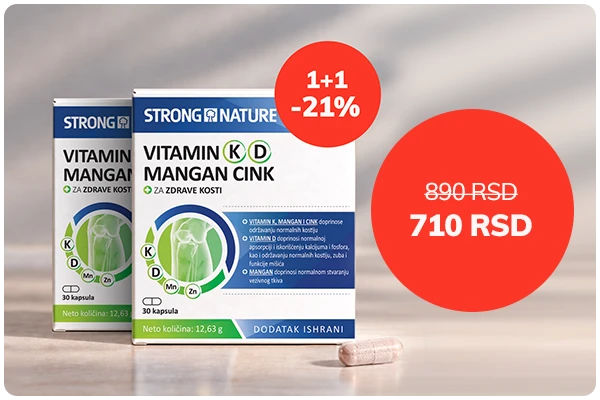 Vitamin K D Mn Zn 1+1 -21%