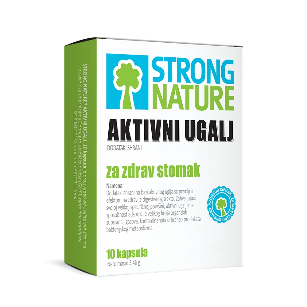 Strong Nature® <br />Aktivni ugalj - džepno pakovanje