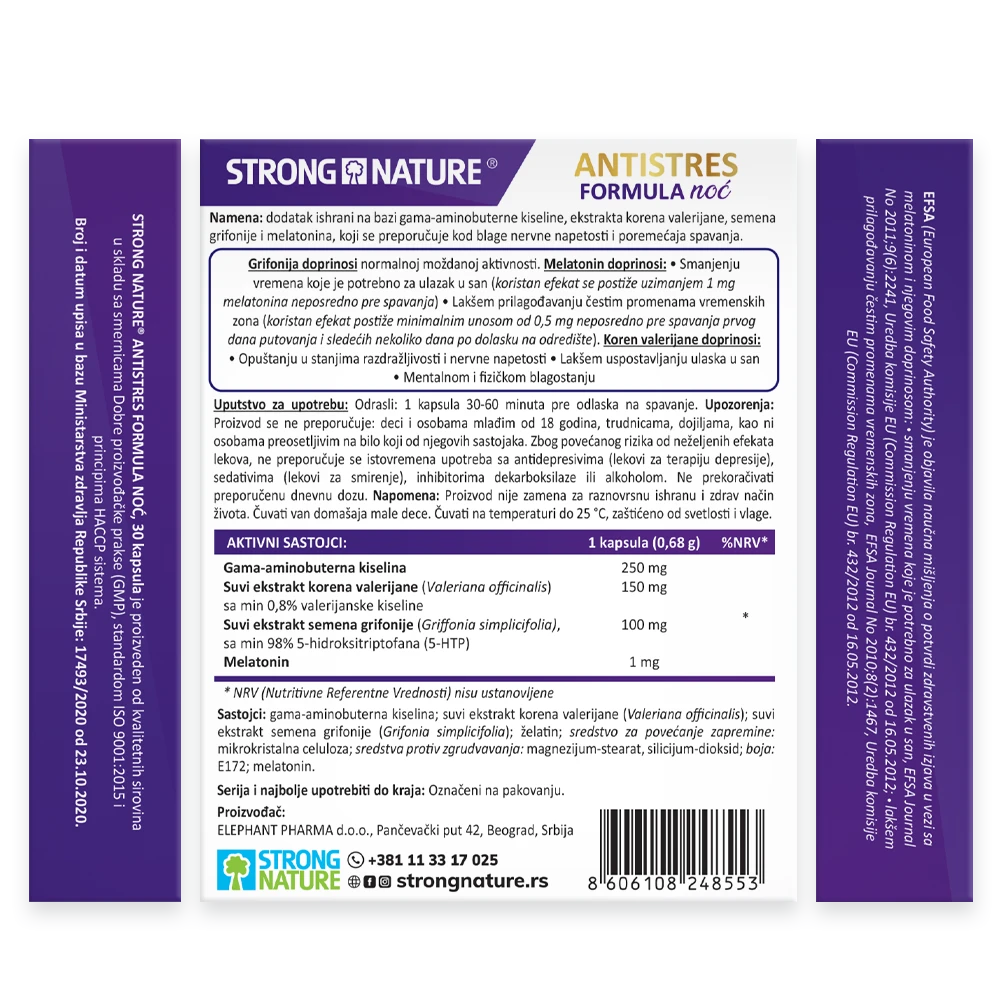 Strong Nature® <br />Antistres formula noć