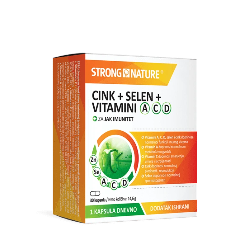 Strong Nature® <br />Cink+Selen+Vitamini A C D