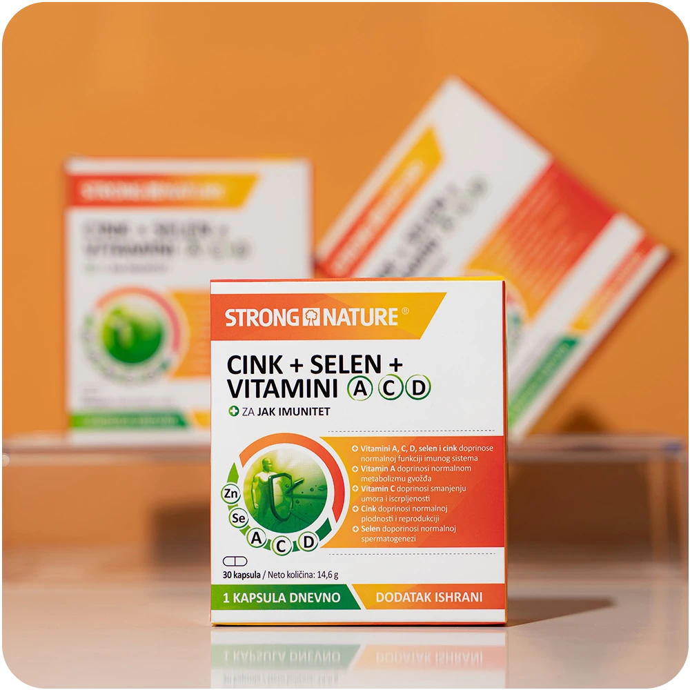 Strong Nature® <br />Cink+Selen+Vitamini A C D