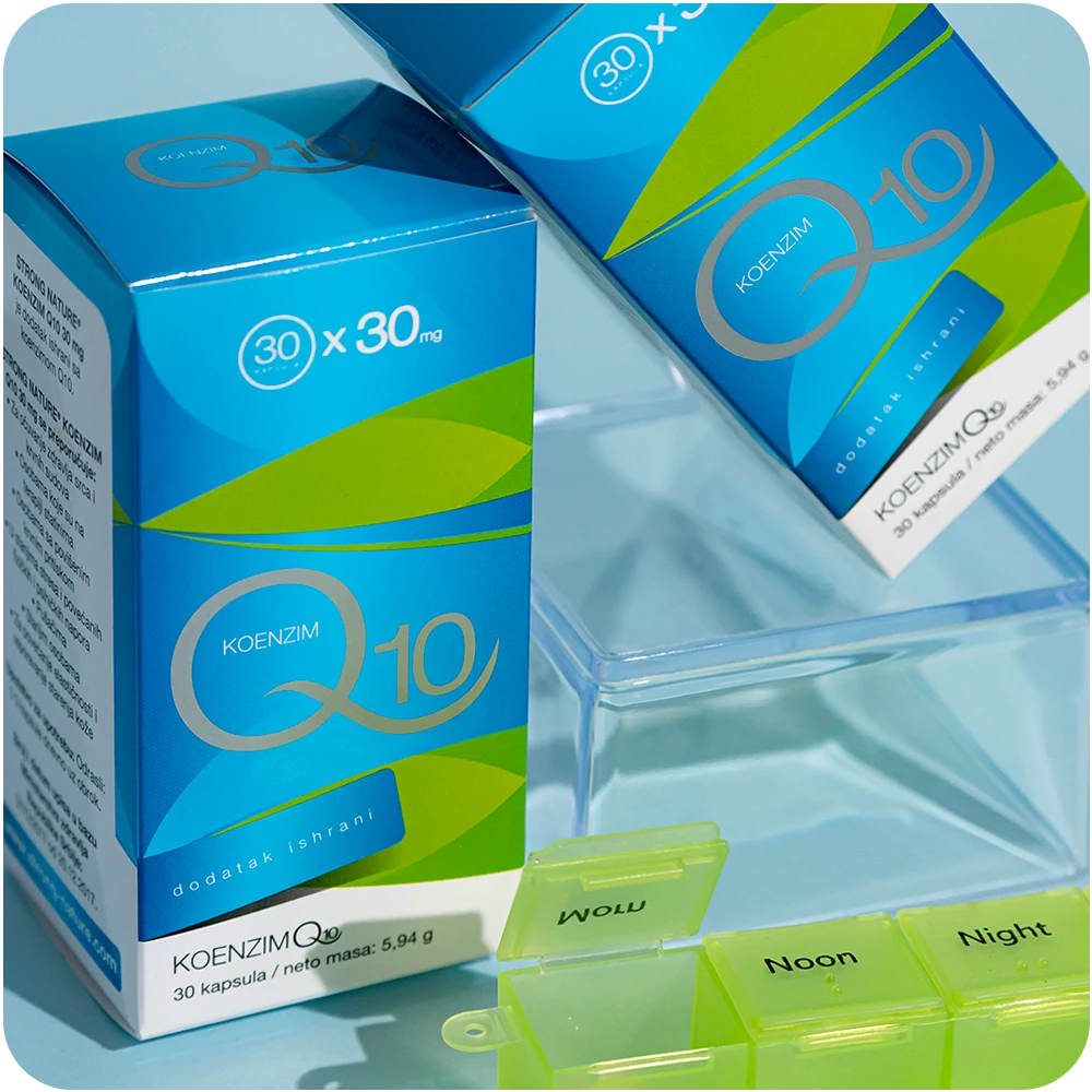 Strong Nature® <br />Koenzim Q10, 30 mg - Paket 1+1