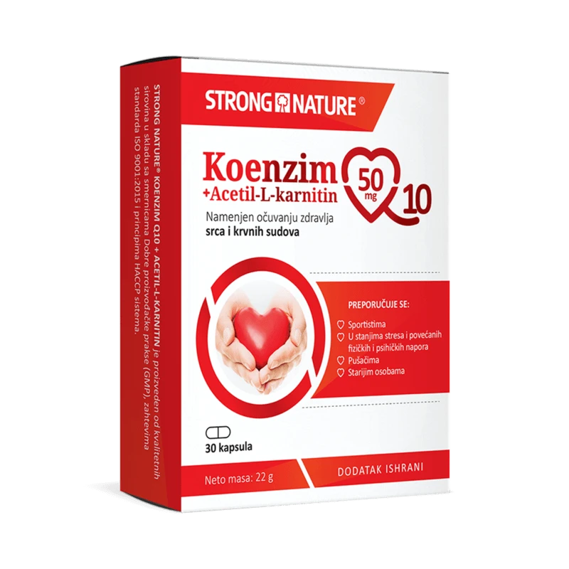 Strong Nature® <br />Koenzim Q10+Acetil-L-karnitin