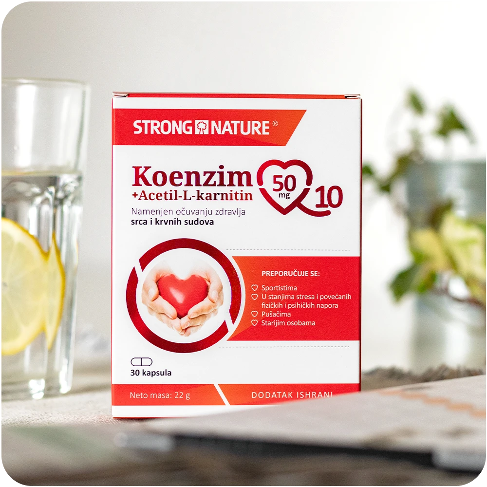 Strong Nature® <br />Koenzim Q10+Acetil-L-karnitin
