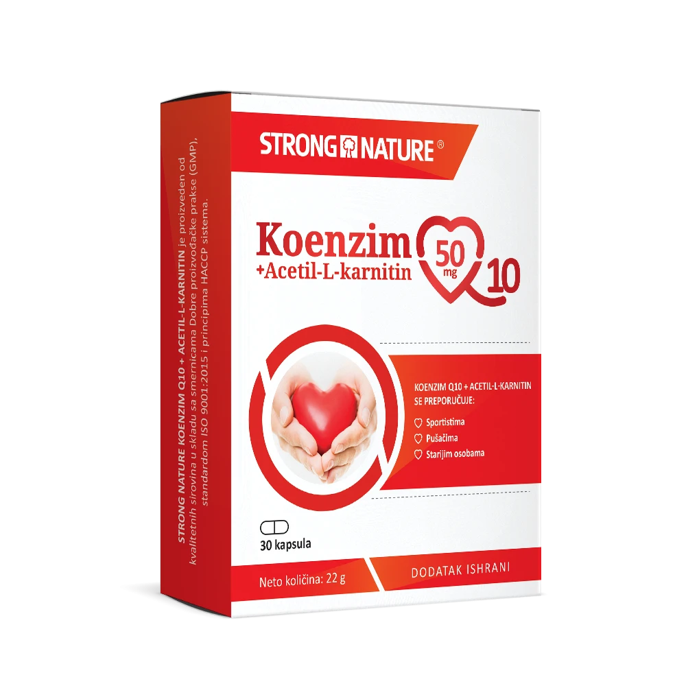 Strong Nature® <br />Koenzim Q10+Acetil-L-karnitin