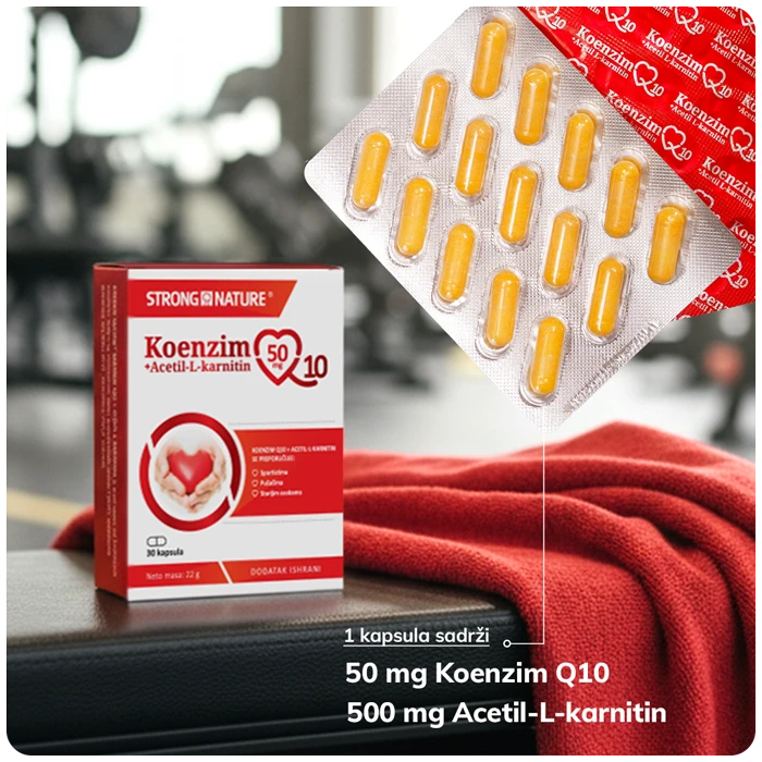 Strong Nature® <br />Koenzim Q10+Acetil-L-karnitin