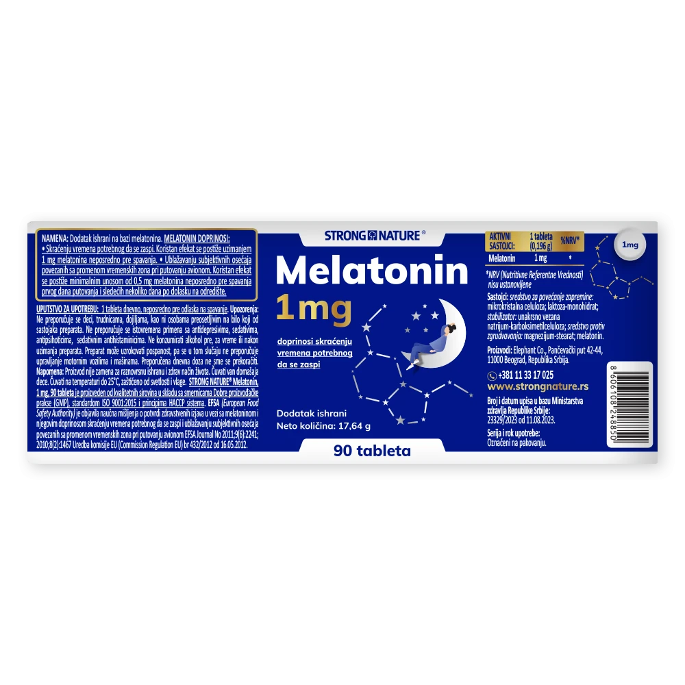 Strong Nature® <br />Melatonin 1 mg