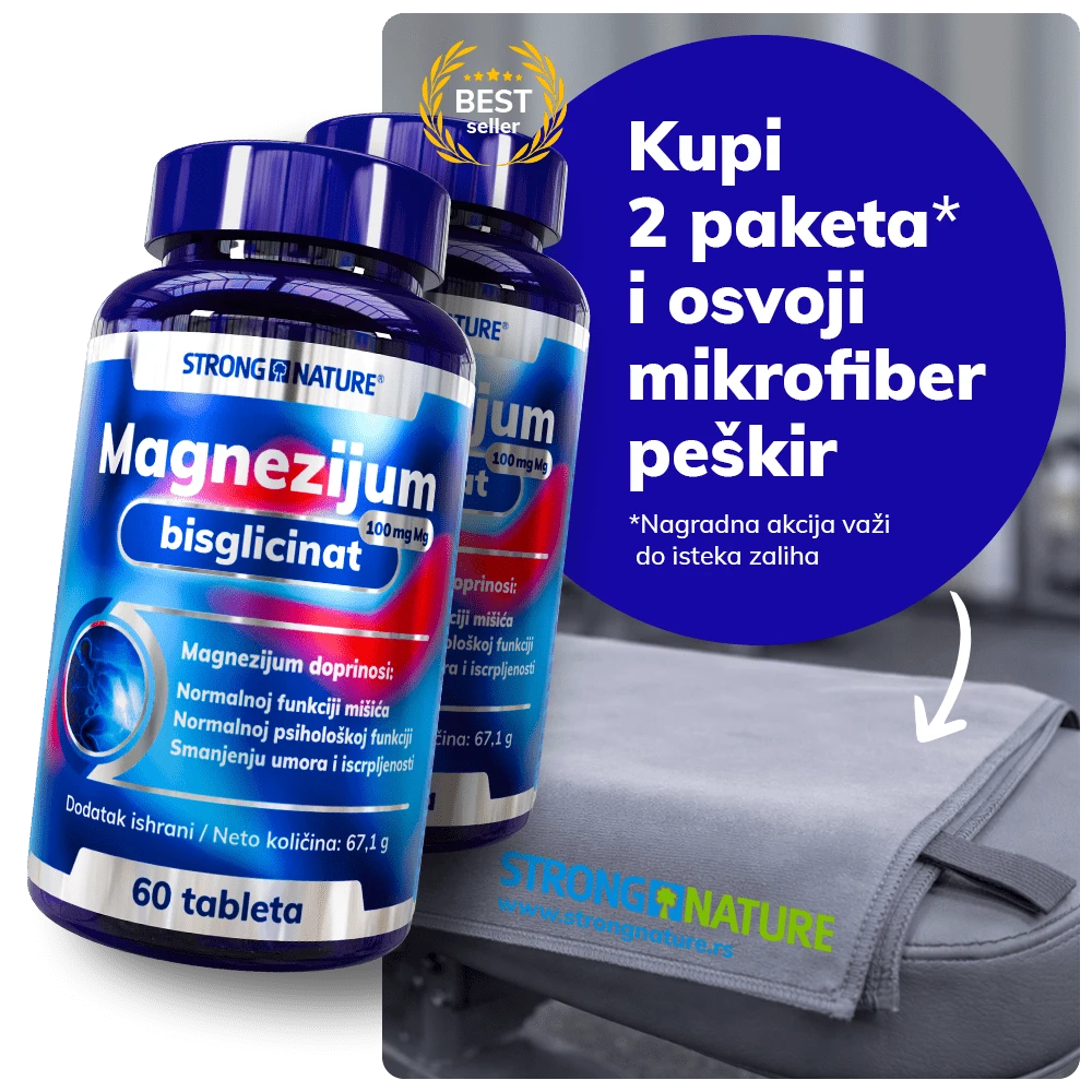 Strong Nature® <br />Paket Magnezijum bisglicinat