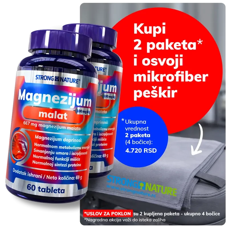 Strong Nature® <br />Paket Magnezijum malat