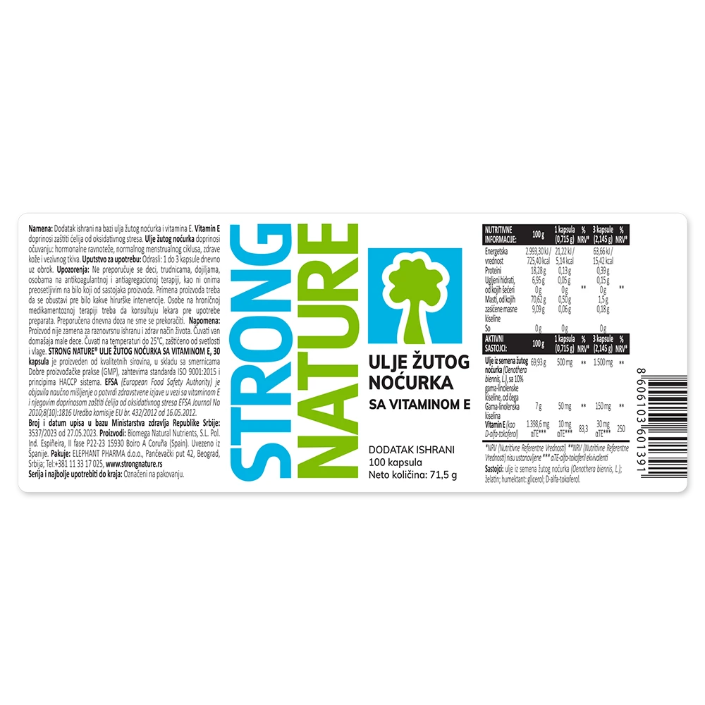 Strong Nature® <br />Paket Ulje žutog noćurka megapack