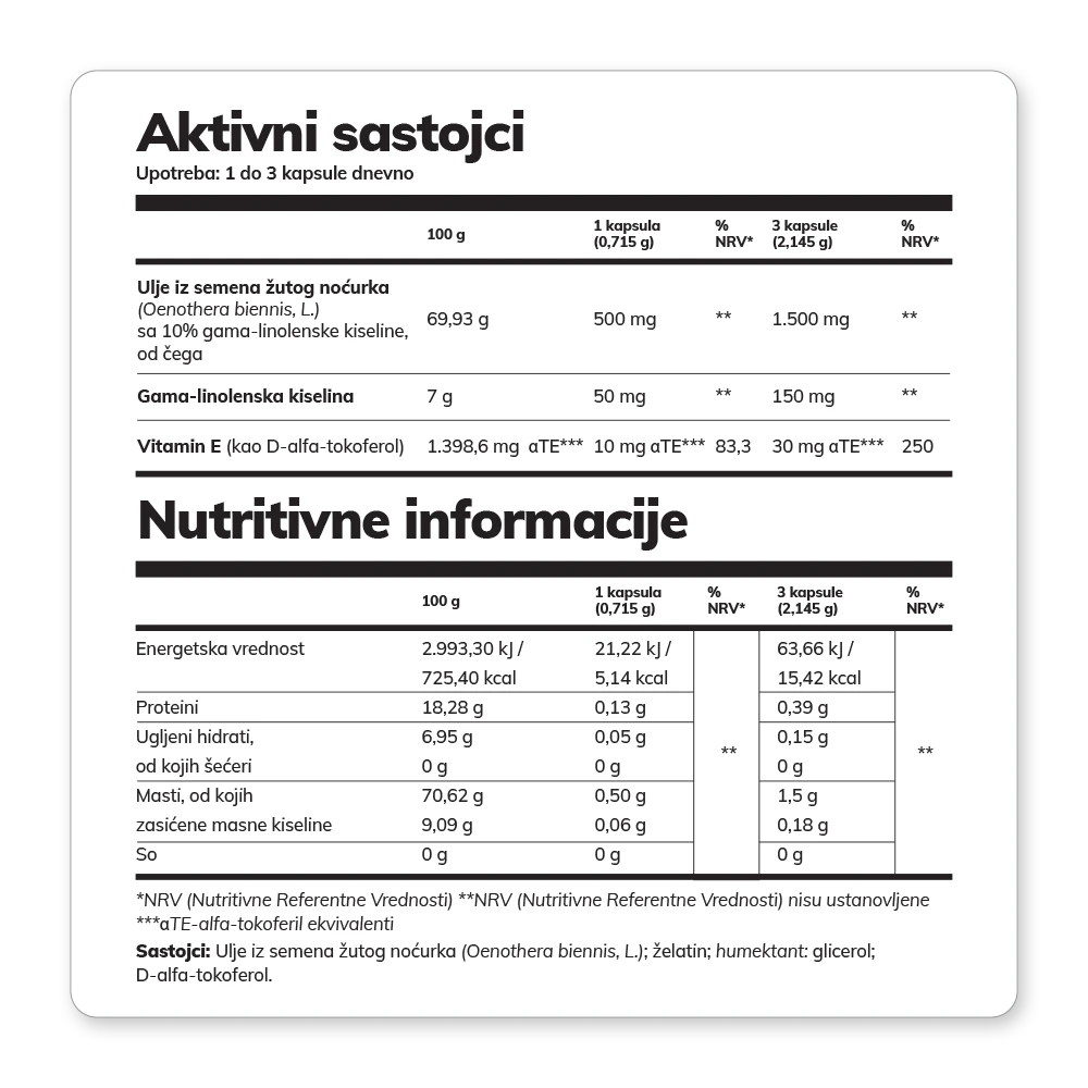 Strong Nature® <br />Paket Ulje žutog noćurka megapack