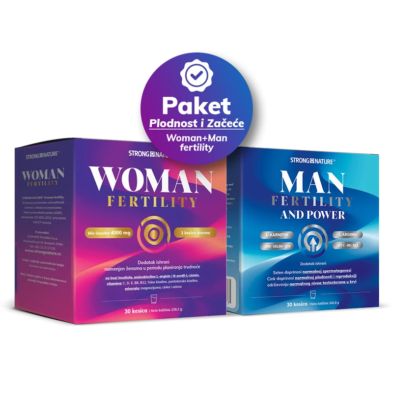 Strong Nature® <br />Paket Woman + Man fertility<br /> Plodnost i začeće