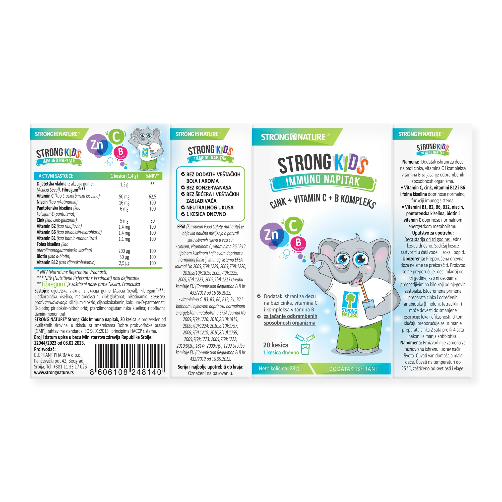 Strong Nature® <br />Strong Kids Immuno napitak Paket 2+1 gratis