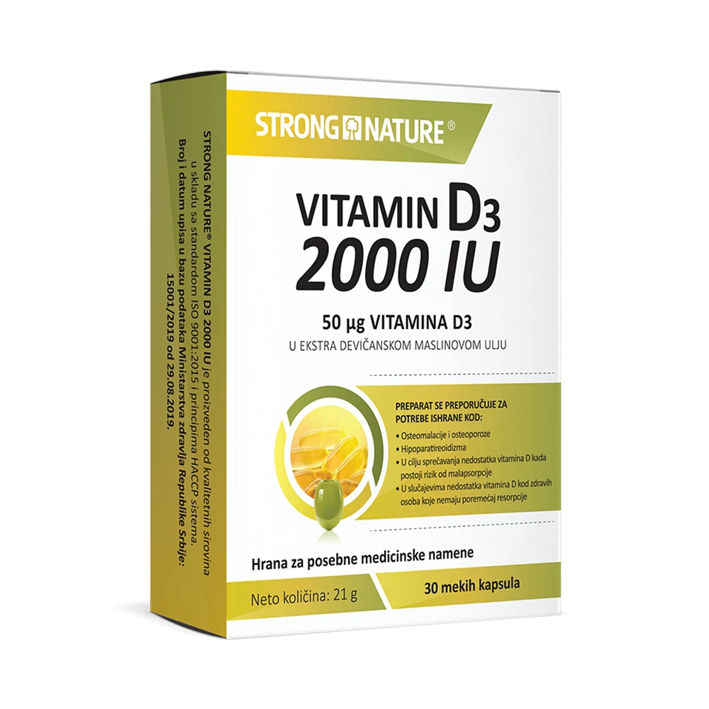Strong Nature® <br />Vitamin D3 2000 IU