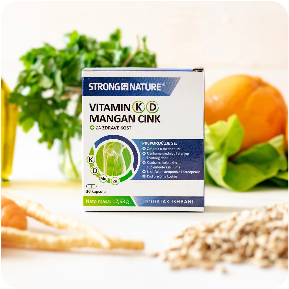 Strong Nature® <br />Vitamin K D Mangan Cink, Paket 1+1