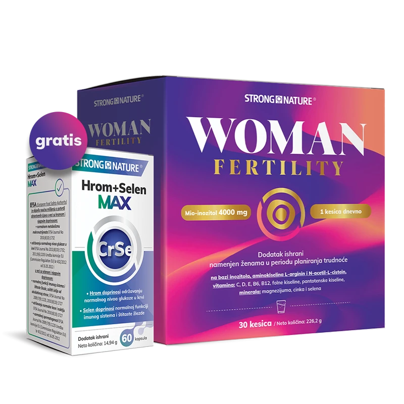 Strong Nature® <br />Woman fertility + GRATIS Hrom+Selen Max