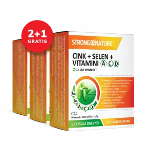 Cink + Selen + Vitamini A C D, 2+1 GRATIS