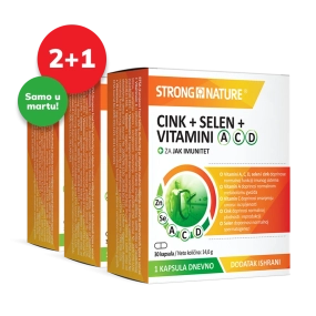 Cink + Selen + Vitamini A C D Paket 2+1