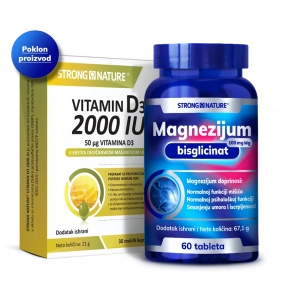 Magnezijum bisglicinat + D3 2000 GRATIS
